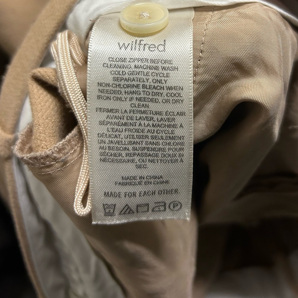 Aritzia Tan Wide-Leg Pants - Picture 4 of 5
